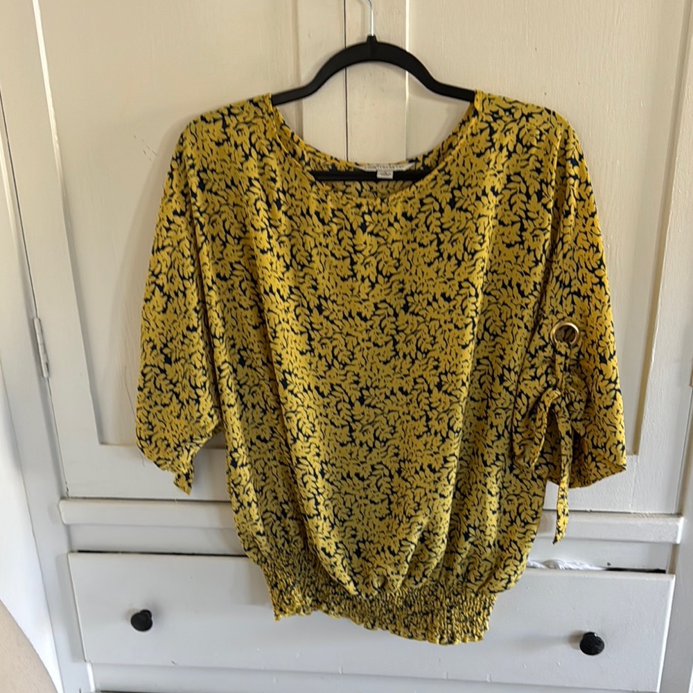 Yellow Floral Women's Top